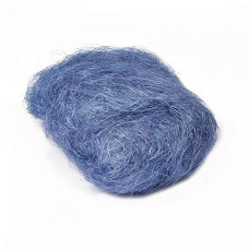 Сизаль натуральное волокно цв.синий (034) уп.100гр.