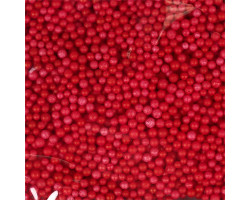 СЛ.151293 Шарики для поделок и декорирования цв.красный 1 гр. 0,3 см