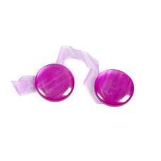 Подхваты магнитные для штор арт.TBY-3014 перлам. круглые цв.13 фиолетовый