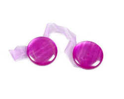 Подхваты магнитные для штор арт.TBY-3014 перлам. круглые цв.13 фиолетовый