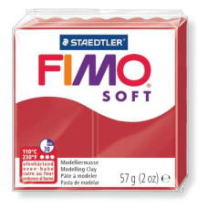 FIMO soft полимерная глина, запекаемая в печке, уп. 56 гр. цвет: рождественский красный арт.8020-2-P