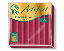 Полимерная глина 'Артефакт' арт.АФ.821554 с блестками цв.Красный 56 гр.