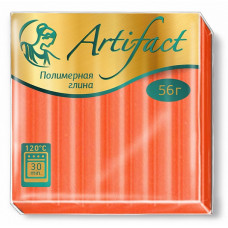 Полимерная глина 'Артефакт' арт.АФ.821578 с блестками цв.Оранжевый 56 гр.