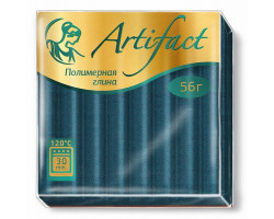 Полимерная глина 'Артефакт' арт.АФ.821585 с блестками цв.Изумрудный 56 гр.