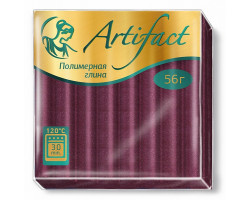 Полимерная глина 'Артефакт' арт.АФ.821608 с блестками цв.Вишневый 56 гр.