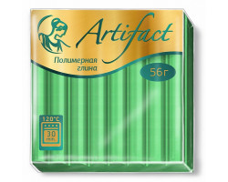 Полимерная глина 'Артефакт' арт.АФ.821769 флуоресцентный цв.Зеленый 56 гр.