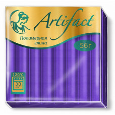 Полимерная глина 'Артефакт' арт.АФ.821783 флуоресцентный цв.Фиолетовый 56 гр.