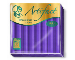 Полимерная глина 'Артефакт' арт.АФ.821783 флуоресцентный цв.Фиолетовый 56 гр.