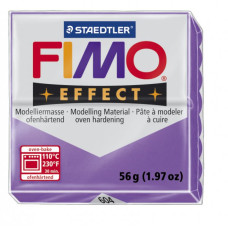 FIMO Effect полимерная глина, запекаемая в печке, уп. 56 гр. цв. полупрозрачный фиолет арт.8020-604