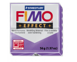 FIMO Effect полимерная глина, запекаемая в печке, уп. 56 гр. цв. полупрозрачный фиолет арт.8020-604