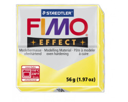 FIMO Effect полимерная глина, запекаемая в печке уп.56 гр. цв.полупрозрачный желтый арт.8020-104