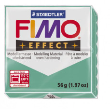 FIMO Effect полимерная глина, запекаемая в печке, уп. 56 гр. цв.полупрозрачный зелёный арт.8020-504
