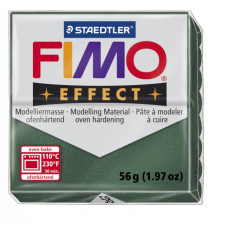FIMO Effect полимерная глина, запекаемая в печке, уп. 56 гр. цв.зеленый опал, металлик, арт.8020-58