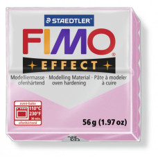FIMO Effect полимерная глина, запекаемая в печке, уп. 56 гр. цвет: пастельно-розовый, арт.8020-205