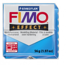 FIMO Effect полимерная глина, запекаемая в печке, уп. 56 гр. цвет: полупрозрачный синий арт.8020-374