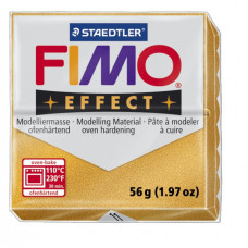 FIMO Effect полимерная глина, запекаемая в печке, уп. 56 гр. цвет: золотой металлик арт.8020-11