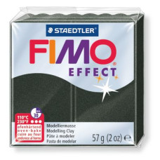FIMO Effect полимерная глина, запекаемая в печке, уп. 57 гр. цвет: перламутровый черный арт.8020-907