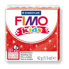 FIMO kids полимерная глина для детей, уп. 42 гр. цвет: блестящий красный, арт. 8030-212