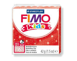 FIMO kids полимерная глина для детей, уп. 42 гр. цвет: блестящий красный, арт. 8030-212