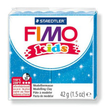 FIMO kids полимерная глина для детей, уп. 42 гр. цвет: блестящий синий, арт. 8030-312