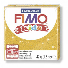 FIMO kids полимерная глина для детей, уп. 42 гр. цвет: блестящий золотой, арт. 8030-112
