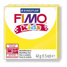 FIMO kids полимерная глина для детей, уп. 42 гр. цвет: желтый, арт. 8030-1