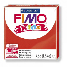 FIMO kids полимерная глина для детей, уп. 42 гр. цвет: красный, арт. 8030-2