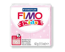 FIMO kids полимерная глина для детей, уп. 42 гр. цвет: перламутровый светло-розовый, арт. 8030-206
