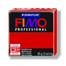 FIMO professional полимерная глина, запекаемая в печке, уп. 85 гр. цв.чисто-красный, арт. 8004-200