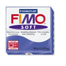 FIMO Soft полимерная глина, запекаемая в печке, уп. 56 гр. цвет: блестящий синий арт.8020-33