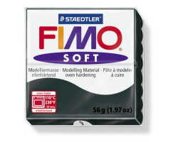 FIMO Soft полимерная глина, запекаемая в печке, уп. 56 гр. цвет: чёрный арт.8020-9