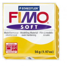 FIMO Soft полимерная глина, запекаемая в печке, уп. 56 гр. цвет: жёлтый арт.8020-16