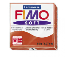 FIMO Soft полимерная глина, запекаемая в печке, уп. 56 гр. цвет: индийский красный арт.8020-24