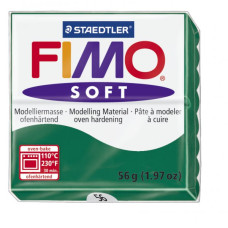 FIMO Soft полимерная глина, запекаемая в печке, уп. 56 гр. цвет: изумруд арт.8020-56