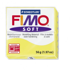 FIMO Soft полимерная глина, запекаемая в печке, уп. 56 гр. цвет: лимонный арт.8020-10