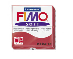 FIMO Soft полимерная глина, запекаемая в печке, уп. 56 гр. цвет: вишневый арт.8020-26