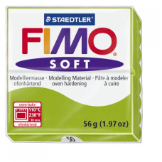 FIMO Soft полимерная глина, запекаемая в печке, уп. 56 гр.цвет: зеленое яблоко, арт.8020-50