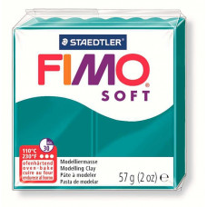 FIMO Soft полимерная глина, запекаемая в печке, уп. 57 гр. цвет: темная бирюза арт.8020-36