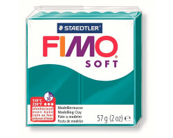 FIMO Soft полимерная глина, запекаемая в печке, уп. 57 гр. цвет: темная бирюза арт.8020-36