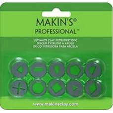 Makins Набор дисков «A» к экструдеру для полимерной глины,10 насадок, арт. 35155