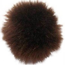 Пряжа для вязания Назар-Рус 'Помпон Меховой' (95%микроакрил,5%полиэстер) уп.9 шт цв.05 коричневый