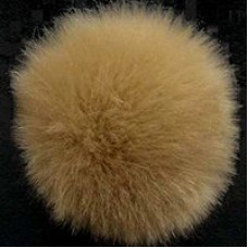 Пряжа для вязания Назар-Рус 'Помпон Меховой' (95%микроакрил,5%полиэстер) уп.9 шт цв.07 беж