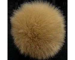 Пряжа для вязания Назар-Рус 'Помпон Меховой' (95%микроакрил,5%полиэстер) уп.9 шт цв.07 беж