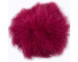 Пряжа для вязания Назар-Рус 'Помпон Меховой' (95%микроакрил,5%полиэстер) уп.9 шт цв.21 бордо