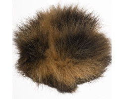 Пряжа для вязания Назар-Рус 'Помпон Меховой' (95%микроакрил,5%полиэстер) уп.9 шт цв.34 коричневый/
