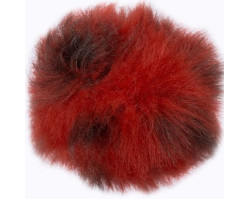 Пряжа для вязания Назар-Рус 'Помпон Меховой' (95%микроакрил,5%полиэстер) уп.9 шт цв.36 красный/кор