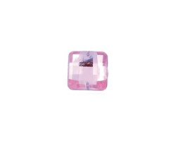 Стразы пришивные пластик арт.ТВK.EF 8*8 квадрат цв.13 розовый фас.100шт.