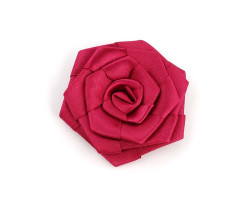 Украшение пришивные арт.Р-007 Роза атласная 7х7 см цв.вишневый