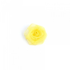 Украшение пришивные арт.Р-014 Роза капроновые 3см цв.желтый