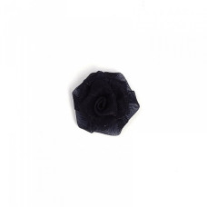 Украшение пришивные арт.Р-095 Роза капроновые 3см цв.черный